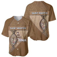 Saint Martin Is In My DNA Baseball Jersey - Wonder Print Shop