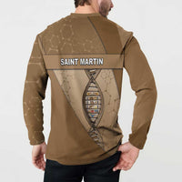 Saint Martin Is In My DNA Button Sweatshirt - Wonder Print Shop