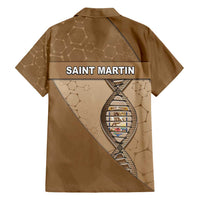Saint Martin Is In My DNA Family Matching Long Sleeve Bodycon Dress and Hawaiian Shirt - Wonder Print Shop