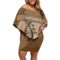 Saint Martin Is In My DNA Family Matching Off Shoulder Short Dress and Hawaiian Shirt - Wonder Print Shop