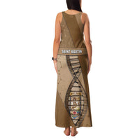 Saint Martin Is In My DNA Family Matching Tank Maxi Dress and Hawaiian Shirt - Wonder Print Shop