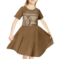 Saint Martin Is In My DNA Kid Short Sleeve Dress - Wonder Print Shop