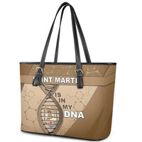 Saint Martin Is In My DNA Leather Tote Bag - Wonder Print Shop