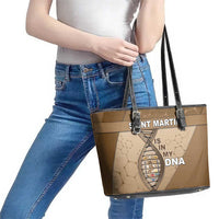 Saint Martin Is In My DNA Leather Tote Bag - Wonder Print Shop