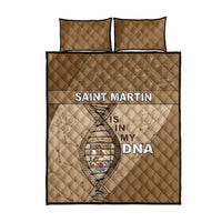 Saint Martin Is In My DNA Quilt Bed Set - Wonder Print Shop