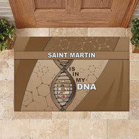 Saint Martin Is In My DNA Rubber Doormat - Wonder Print Shop