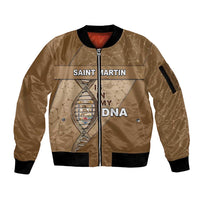 Saint Martin Is In My DNA Sleeve Zip Bomber Jacket - Wonder Print Shop