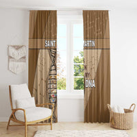 Saint Martin Is In My DNA Window Curtain - Wonder Print Shop