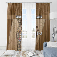 Saint Martin Is In My DNA Window Curtain - Wonder Print Shop