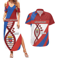 Saint Barthelemy Is In My DNA Couples Matching Summer Maxi Dress and Hawaiian Shirt - Wonder Print Shop