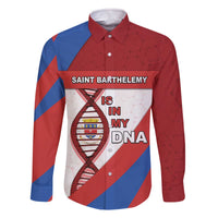 Saint Barthelemy Is In My DNA Family Matching Off The Shoulder Long Sleeve Dress and Hawaiian Shirt - Wonder Print Shop