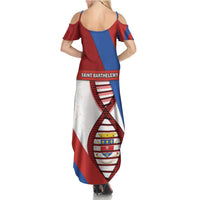 Saint Barthelemy Is In My DNA Family Matching Summer Maxi Dress and Hawaiian Shirt - Wonder Print Shop
