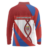 Saint Barthelemy Is In My DNA Long Sleeve Polo Shirt - Wonder Print Shop