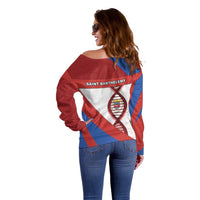 Saint Barthelemy Is In My DNA Off Shoulder Sweater - Wonder Print Shop