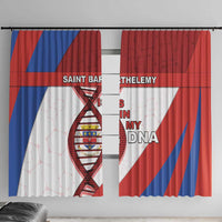 Saint Barthelemy Is In My DNA Window Curtain - Wonder Print Shop