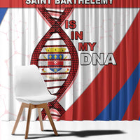 Saint Barthelemy Is In My DNA Window Curtain - Wonder Print Shop