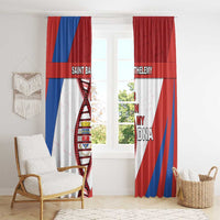 Saint Barthelemy Is In My DNA Window Curtain - Wonder Print Shop
