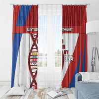 Saint Barthelemy Is In My DNA Window Curtain - Wonder Print Shop