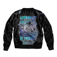 Astronaut Bomber Jacket Love Your Mind Find Your Soul - Wonder Print Shop