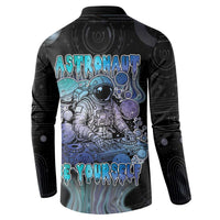 Astronaut Button Sweatshirt Love Your Mind Find Your Soul - Wonder Print Shop