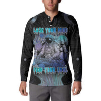 Astronaut Button Sweatshirt Love Your Mind Find Your Soul - Wonder Print Shop