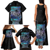 Astronaut Family Matching Tank Maxi Dress and Hawaiian Shirt Love Your Mind Find Your Soul - Wonder Print Shop