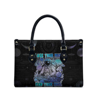 Astronaut Leather Bag Love Your Mind Find Your Soul - Wonder Print Shop