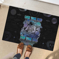 Astronaut Rubber Doormat Love Your Mind Find Your Soul - Wonder Print Shop