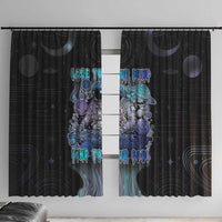 Astronaut Window Curtain Love Your Mind Find Your Soul - Wonder Print Shop