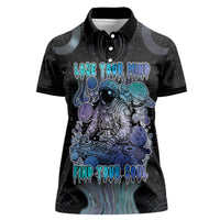 Astronaut Women Polo Shirt Love Your Mind Find Your Soul - Wonder Print Shop