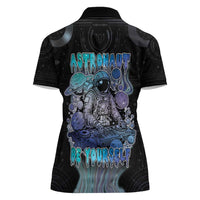 Astronaut Women Polo Shirt Love Your Mind Find Your Soul - Wonder Print Shop