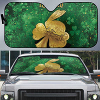 Ireland Auto Sun Shade The Shamrock With The Irish Hare Patterns - Wonder Print Shop