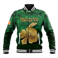 Personalized Ireland Baseball Jacket The Shamrock With The Irish Hare Patterns - Wonder Print Shop