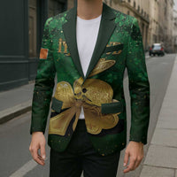 Personalized Ireland Blazer The Shamrock With The Irish Hare Patterns - Wonder Print Shop