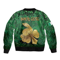 Personalized Ireland Bomber Jacket The Shamrock With The Irish Hare Patterns - Wonder Print Shop