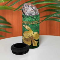 Personalized Ireland 4 in 1 Can Cooler Tumbler The Shamrock With The Irish Hare Patterns - Wonder Print Shop