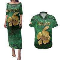 Personalized Ireland Couples Matching Puletasi and Hawaiian Shirt The Shamrock With The Irish Hare Patterns - Wonder Print Shop