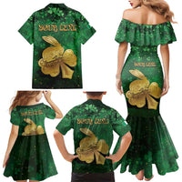 Personalized Ireland Family Matching Mermaid Dress and Hawaiian Shirt The Shamrock With The Irish Hare Patterns - Wonder Print Shop