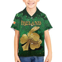 Personalized Ireland Family Matching Puletasi and Hawaiian Shirt The Shamrock With The Irish Hare Patterns - Wonder Print Shop
