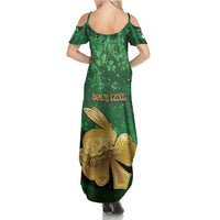 Personalized Ireland Family Matching Summer Maxi Dress and Hawaiian Shirt The Shamrock With The Irish Hare Patterns - Wonder Print Shop