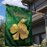 Ireland Garden Flag The Shamrock With The Irish Hare Patterns - Wonder Print Shop