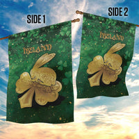 Ireland Garden Flag The Shamrock With The Irish Hare Patterns - Wonder Print Shop