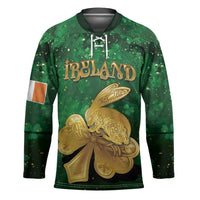Personalized Ireland Hockey Jersey The Shamrock With The Irish Hare Patterns - Wonder Print Shop
