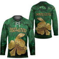 Personalized Ireland Hockey Jersey The Shamrock With The Irish Hare Patterns - Wonder Print Shop