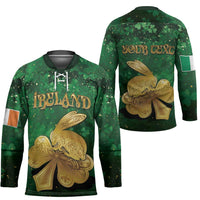 Personalized Ireland Hockey Jersey The Shamrock With The Irish Hare Patterns - Wonder Print Shop