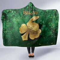 Ireland Hooded Blanket The Shamrock With The Irish Hare Patterns - Wonder Print Shop
