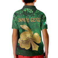 Personalized Ireland Kid Polo Shirt The Shamrock With The Irish Hare Patterns - Wonder Print Shop