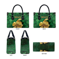 Ireland Leather Bag The Shamrock With The Irish Hare Patterns - Wonder Print Shop