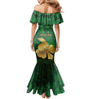Personalized Ireland Mermaid Dress The Shamrock With The Irish Hare Patterns - Wonder Print Shop