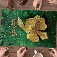 Ireland Puzzle The Shamrock With The Irish Hare Patterns - Wonder Print Shop